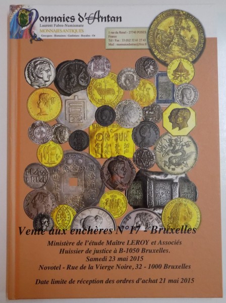 17e VENTE AUX ENCHERES PUBLIQUES , 2015