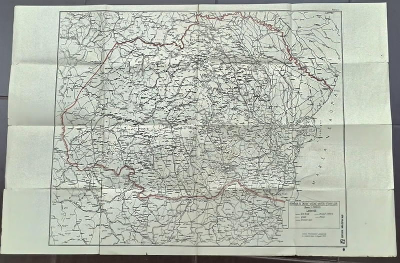 2 HARTI ALE ROMANIEI , TIPARITE FATA - VERSO , ANII '90 , VEZI DESCRIEREA !