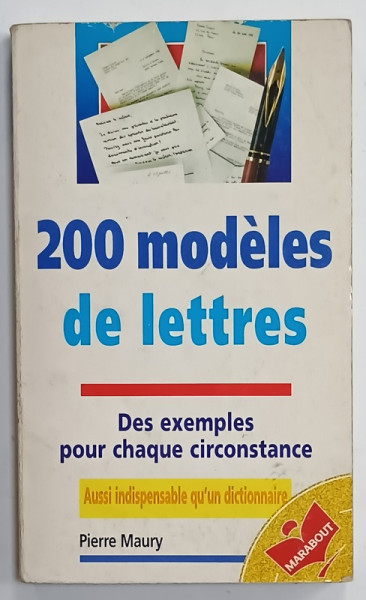 200 MODELES DE LETTRES par PIERRE MAURY , 1986