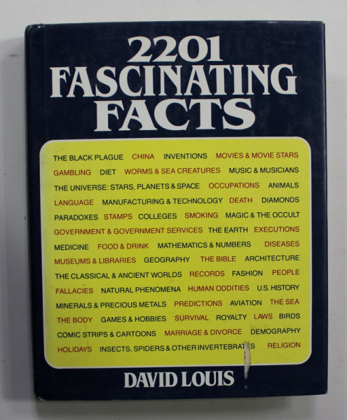2201 FASCINATING FACTS - TWO VOLUMES IN ONE by DAVID LOUIS , 1983