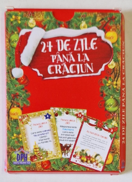 24 DE ZILE PANA LA CRACIUN , SET DE 24 CARTOLINE , 2018