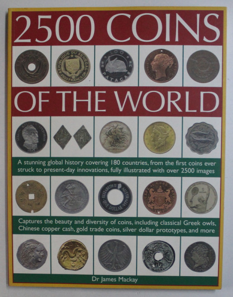 2500  COINS OF THE WORLD  by JAMES MACKAY , 2008