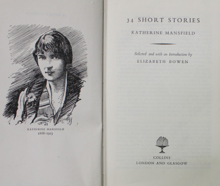 34 SHORT STORIES by KATHERINE MANSFIELD , 1966