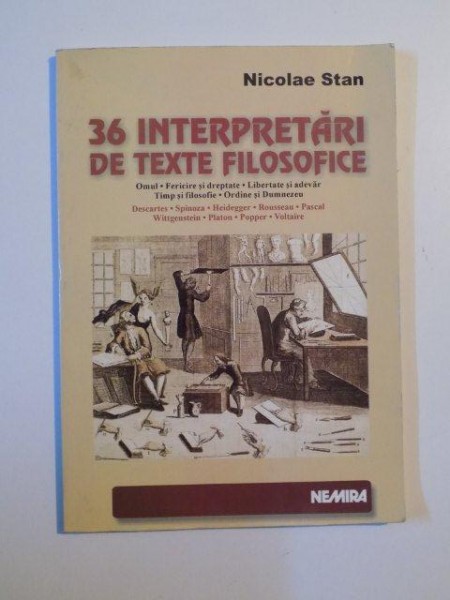 36 DE INTERPRETARI DE TEXTE FILOSOFICE , BACALAUREAT , ADMITERE de NICOLAE STAN , 2002