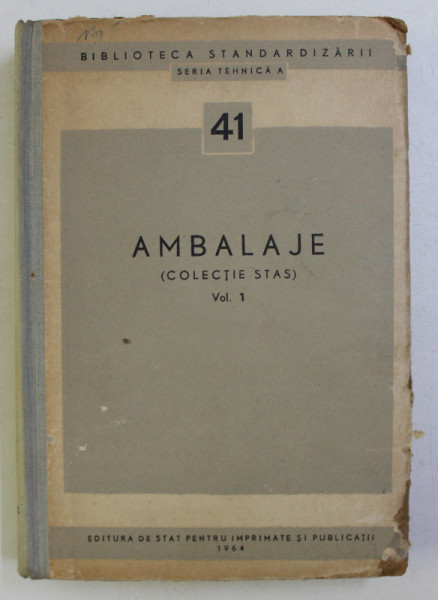 41 AMBALAJE (COLECTIE STAS) , VOL. I , 1964