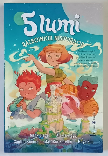 5 LUMI , RAZBOINICUL NISIPURILOR , CARTEA A I - A , text si ilustratii de MARK SIEGEL ... BOYA SUN , 2024 *BENZI DESENATE