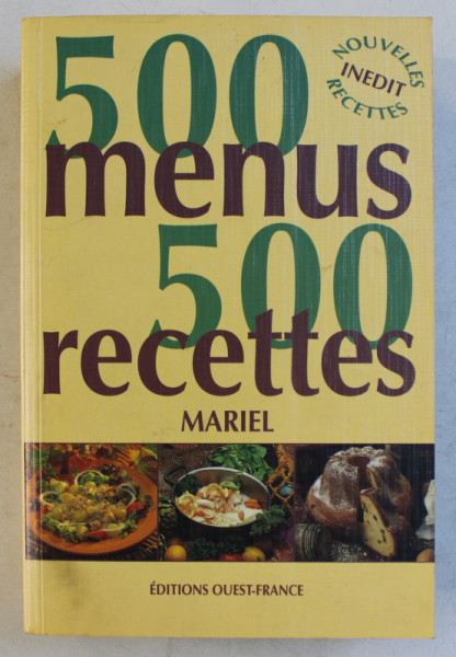 500 MENUS  - 500 RECETTES par MARIEL , 1998