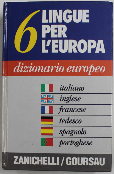 6 LINGUE PER L 'EUROPA - DIZZIONARIO EUROPEO , 1989