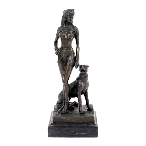 A. Cesaro, Cleopatra - Statueta din bronz