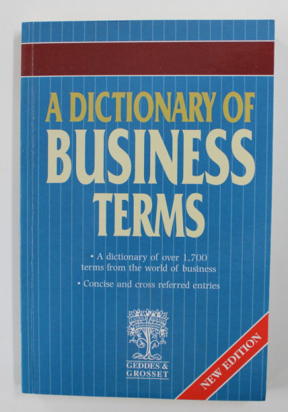 A DICTIONARY OF BUSINESS TERMS , 2008