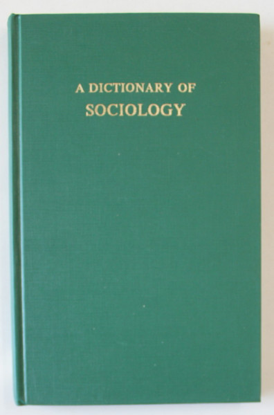 A DICTIONARY OF SOCIOLOGY , edited by G. DUNCAN MITCHELL , 1975