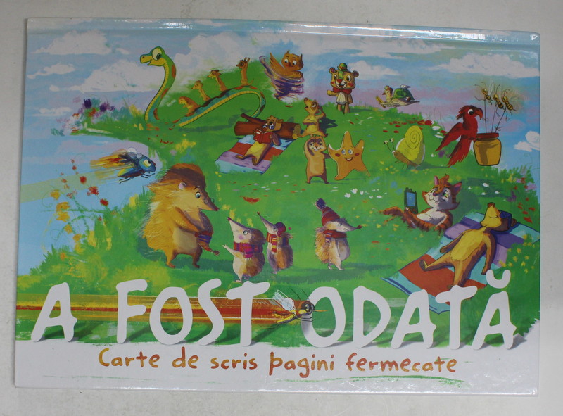 A FOST ODATA - CARTE DE SCRIS PAGINI FERMECATE , CARTE INTERACTIVA , TEXTUL SCRIS DE CITITOR , ilustratii de IONUT ROBERT OLARU , ANII '2000