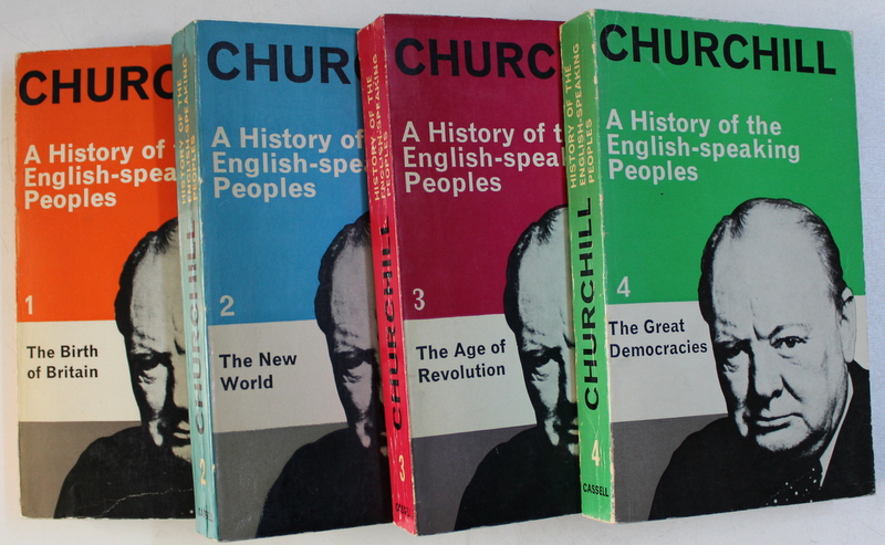 A HISTORY OF THE ENGLISH - SPEAKING PEOPLES by CHURCHILL , VOL. I - IV , 1968