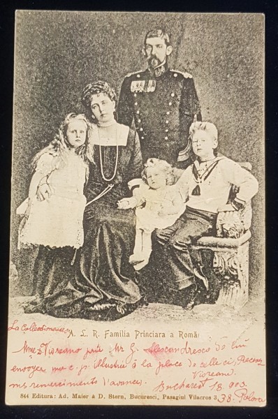 A. L. R. Familia Princiara a Romaniei - CP Ilustrata Clasica