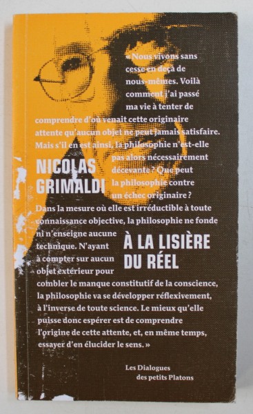 A LA LISIERE DU REEL par NICOLAS GRIMALDI , 2013