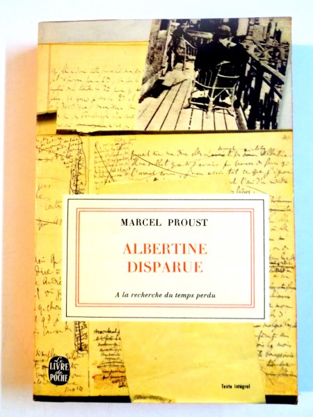 A LA RECHERCHE DU TEMPS PERDU , ALBERTINE DISPARUE , VOL VII de MARCEL PROUST , 1954