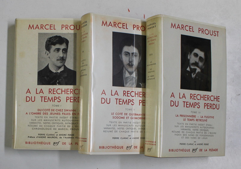 A LA RECHERCHE DU TEMPS PERDU , VOL. I - III de MARCEL PROUST , 1954