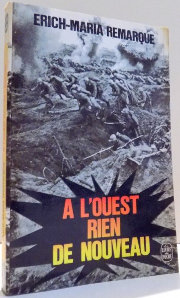 A L`OUEST RIEN DE NOUVEAU par ERICH-MARIA REMARQUE