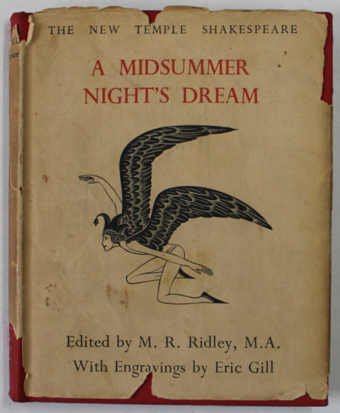 A MIDSUMMER NIGHT 'S DREAM  by WILLIAM SHAKESPEARE , with engravings by ERIC GILL , 1934