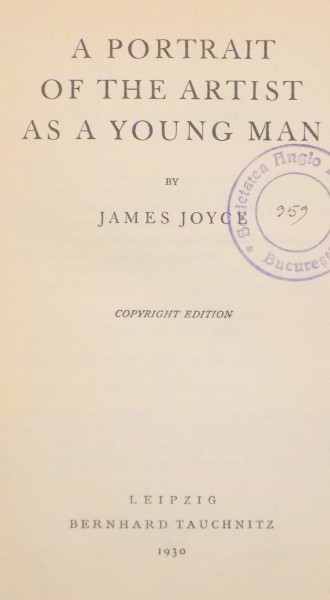 A PORTRAIT OF THE ARTIST AS A YOUNG MAN by JAMES JOYCE , 1930