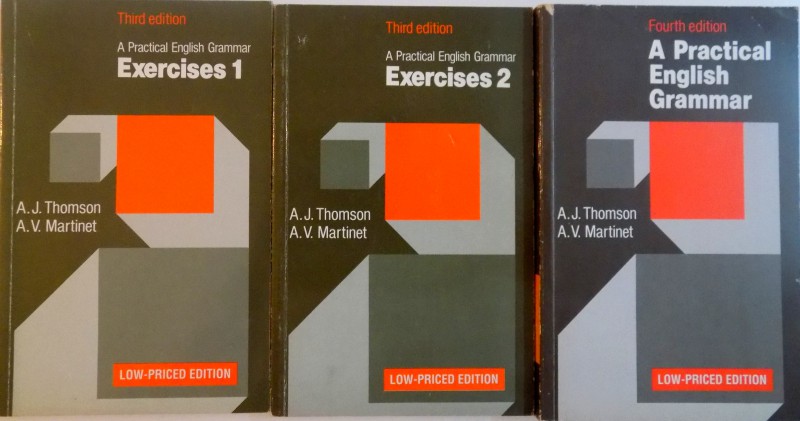 A PRACTICAL ENGLISH GRAMMAR, EXERCISES VOL. I-II-III, THIRD EDITION de A.J. THOMSON, A.V. MARTINET, 1972