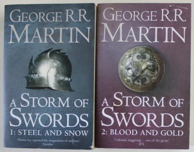 A STORM OF SWORDS by GEORGE R.R. MARTIN , TWO VOLUMES , 2011