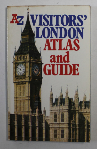 A -Z VISITOR 'S LONDON ATLAS AND GUIDE , ANII '80 , FORMAT DE BUZUNAR