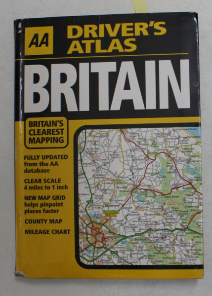 AA  DRIVER 'S ATLAS - BRITAIN , SCALE 1 / 250.000 , 2003, CONTINE CD *