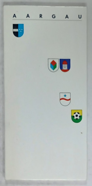 AARGAU   , SERIA '  23 DE CANTOANE ALE ELVETIEI '  , 1991, TEXT IN LIMBA GERMANA *