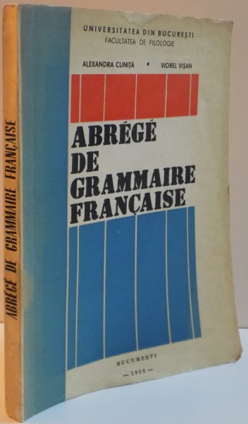 ABREGE DE GRAMMAIRE FRANCAISE , 1987