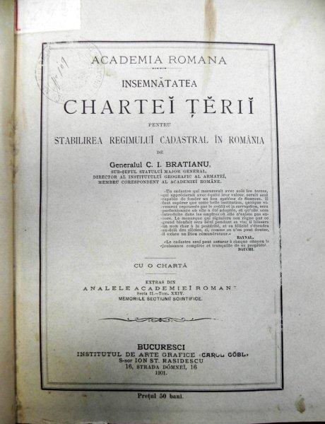 ACADEMIA ROMANA     C.I. BRATIANU