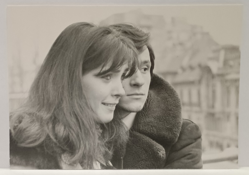 ACTORII CLAUDIU BLEONT si DIANA GHEORGHIAN , FOTOGRAFIE IN  EXTERIOR , ANII '80