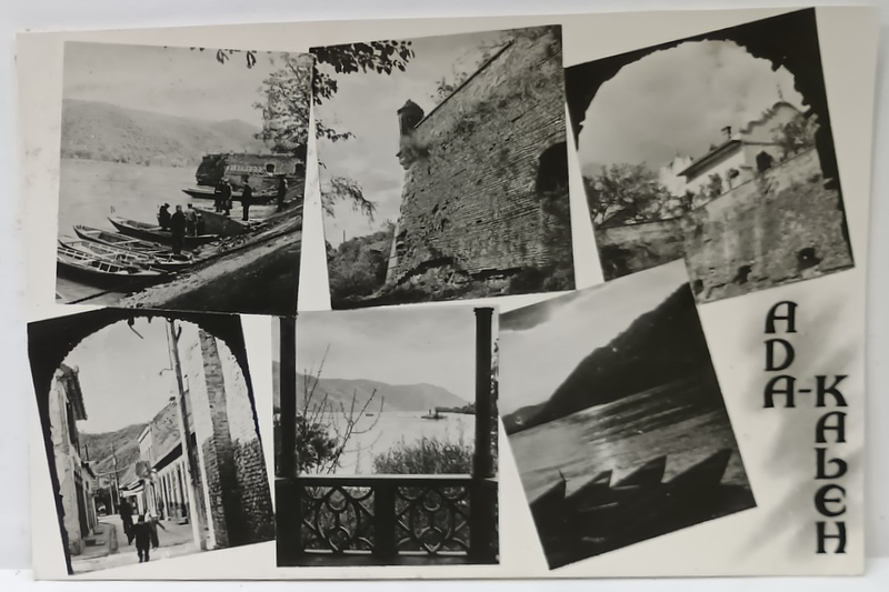 ADA - KALEH , MONTAJ CU SASE FOTOGRAFII , CARTE POSTALA  ILUSTRATA , 1961