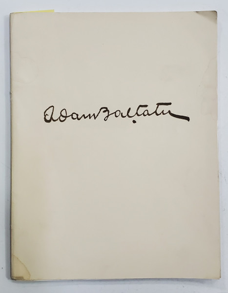 ADAM BALTATU de D.N. TEODORESCU , 1924 , EXEMPLAR 108 / 200 , CONTINE DEDICATIA LUI D.N. TEODORESCU *