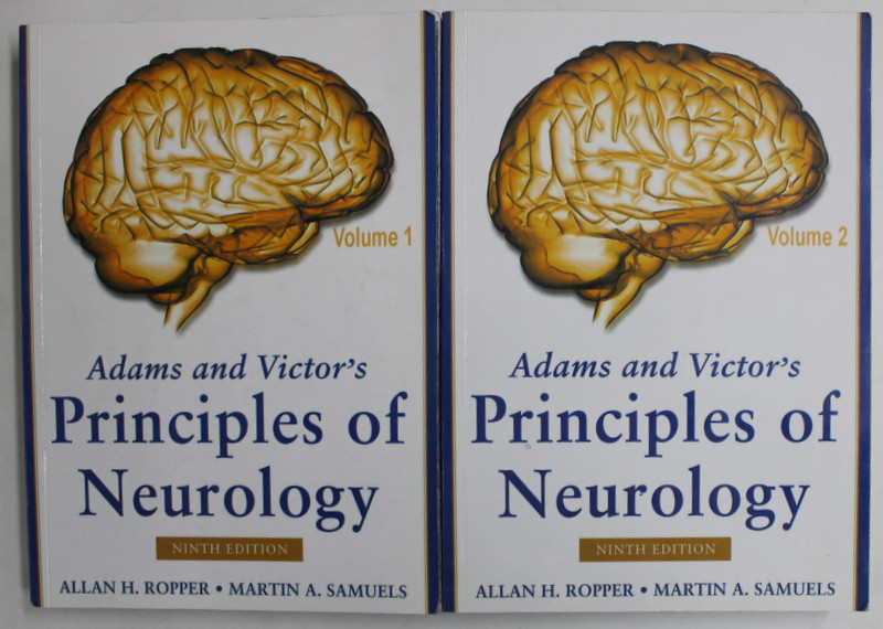 ADAMS AND VICTOR 'S PRINCIPLESW OF NEUROLOGY by ALLAN H. ROPPER and MARTIN A. SAMUELS ,  VOLUMELE I - II , 2009 , PREZINTA  SUBLINIERI CU MARKERUL *