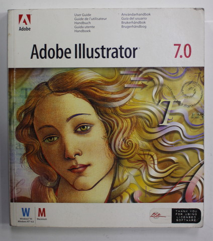 ADOBE ILLUSTRATOR 7.0 - USER GUIDE , 1997 , TEXT IN LIMBA ENGLEZA , PREZINTA URME DE UZURA