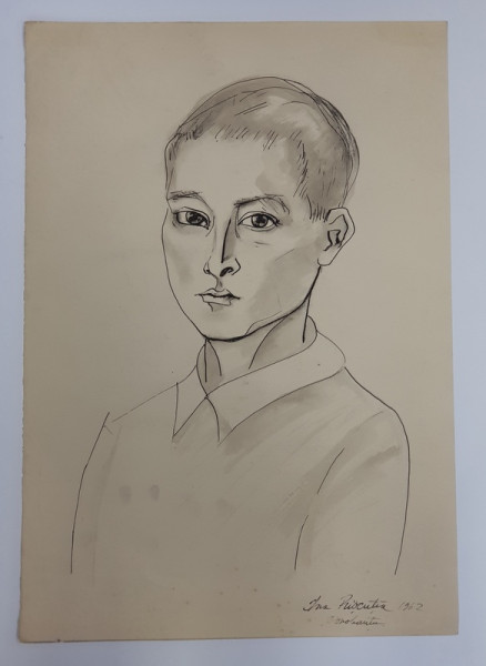 ADOLESCENT , DESEN de C. RISCUTIA , DATAT 1962