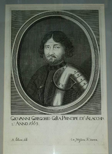 Grigore Ghika,Adriaen van Bloemen Gravura, 1663