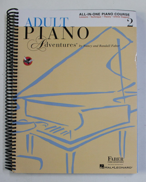 ADULT PIANO ADVENTURES by NANCY and RANDALL FABER , 2016, COPERTA BROSATA , CONTINE PARTITURI *