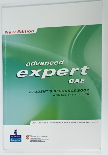 ADVANCED EXPERT CAE , STUDENT ' RESOURCE BOOK , WITH KEY AND AUDIO CD by JANE BARNES ...JACKY NEWBROOK , 2008