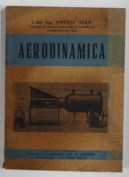 AERODINAMICA de ANDREI IOAN , EDITIE INTERBELICA