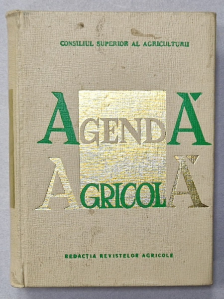 AGENDA AGRICOLA , 1968