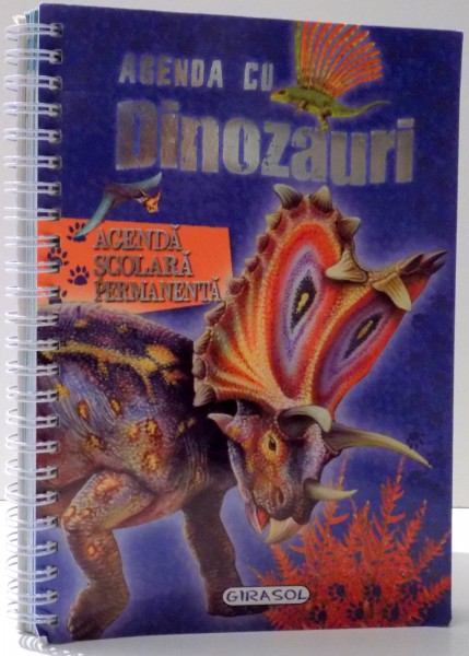 AGENDA CU DINOZAURI, AGENDA SCOLARA PERMANENTA