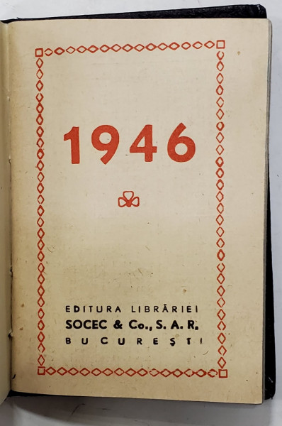 AGENDA  DE BUZUNAR PE ANUL 1946