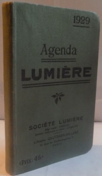 AGENDA LUMIERE, 1929