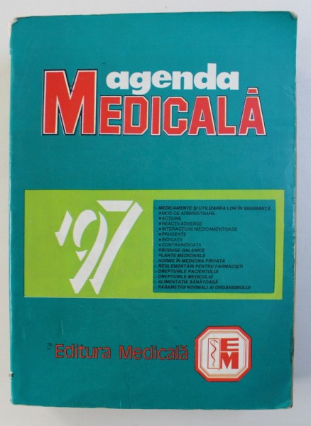 AGENDA MEDICALA 1997 , Bucuresti 1997