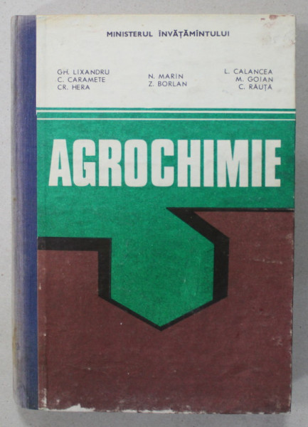 AGROCHIMIE de GH. LIXANDRU ...C. RAUTA , 1990