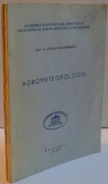AGROMETEOROLOGIA , CURS , 1992