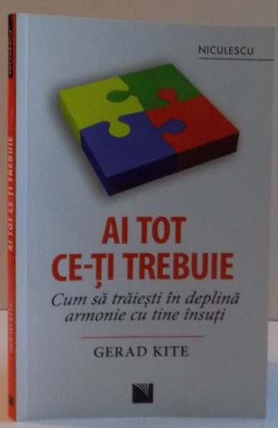 AI TOT CE-TI TREBUIE , CUM SA TRAIESTI IN DEPLINA ARMONIE CU TINE INSUTI de GERAD KITE , 2016