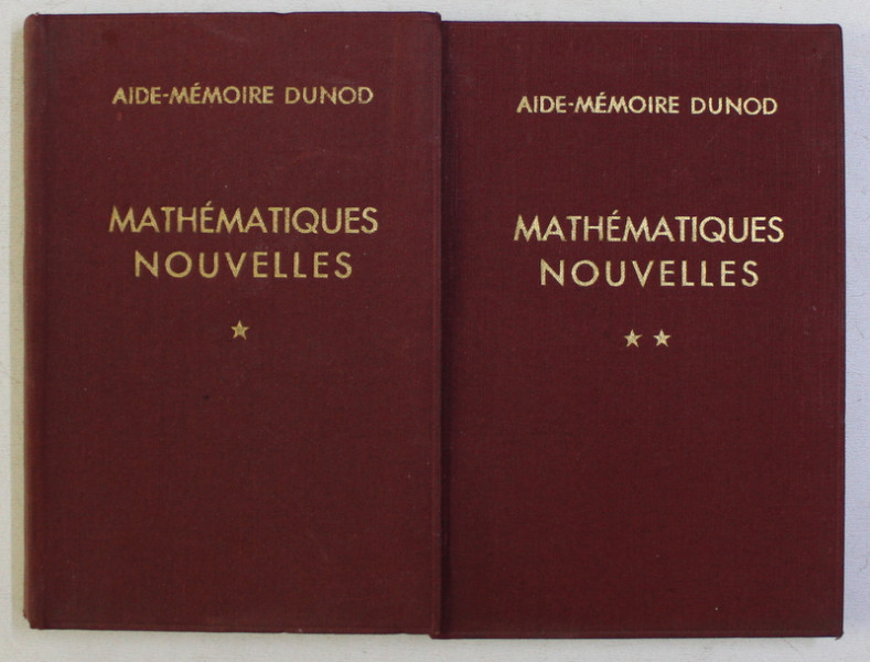 AIDE-MEMOIRE DUNOD - MATHEMATIQUES NOUVELLES TOM. I - II par R. FAURE , A. KAUFMANN , 1964